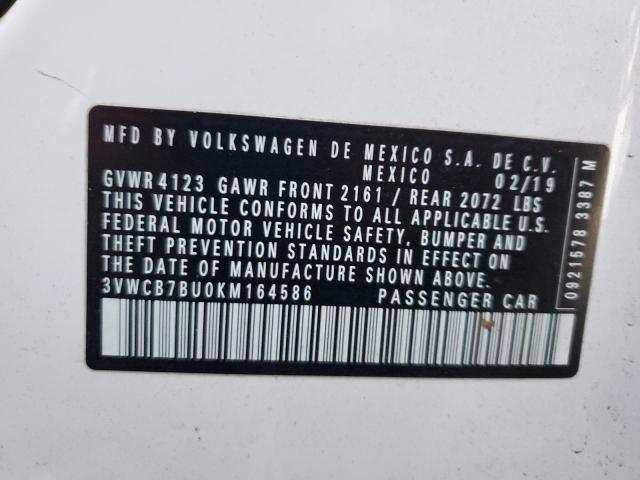 2019 VOLKSWAGEN JETTA S #3303885686