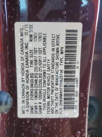 2015 HONDA CR-V EXL - 2HKRM4H71FH629198