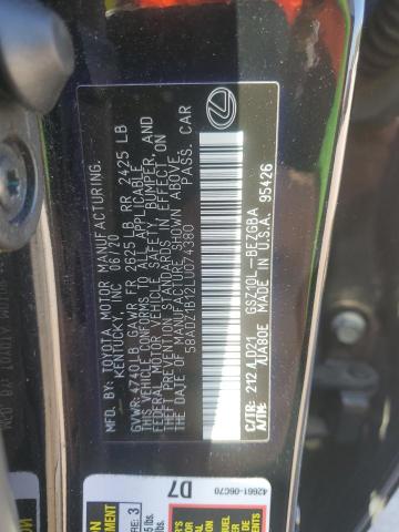 2020 LEXUS ES 350 58ADZ1B12LU074380