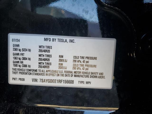 2024 TESLA MODEL Y 7SAYGDEE1RF156608