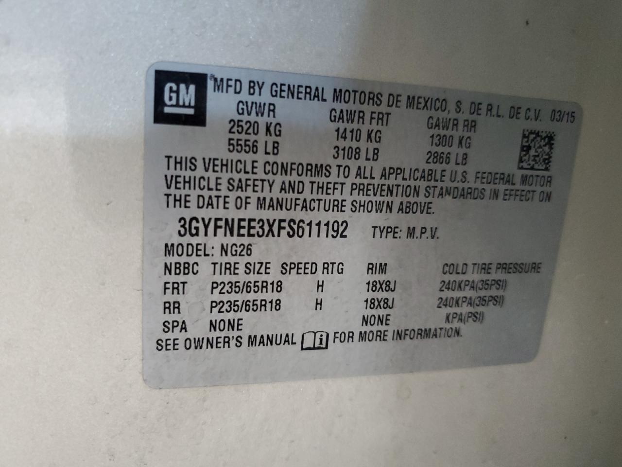 CADILLAC SRX LUXURY COLLECTION