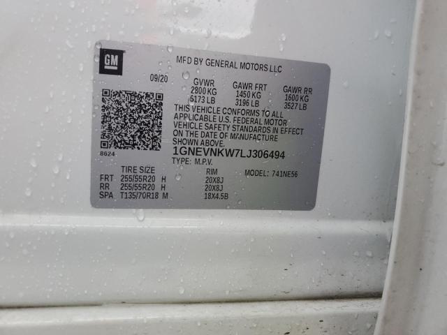 2020 CHEVROLET TRAVERSE H 1GNEVNKW7LJ306494