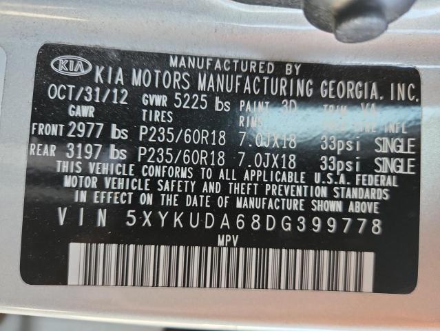 2013 KIA SORENTO EX - 5XYKUDA68DG399778