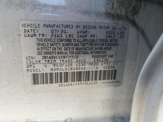 2021 NISSAN SENTRA SV #3296289431