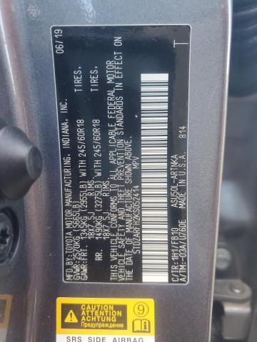 2019 TOYOTA HIGHLANDER #3282465582