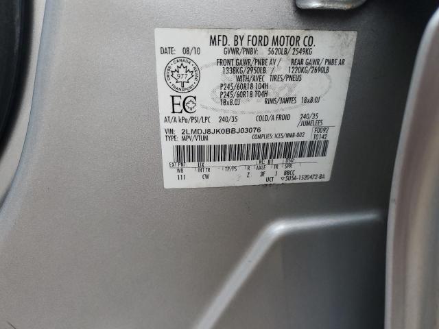 2011 LINCOLN MKX - 2LMDJ8JK0BBJ03076