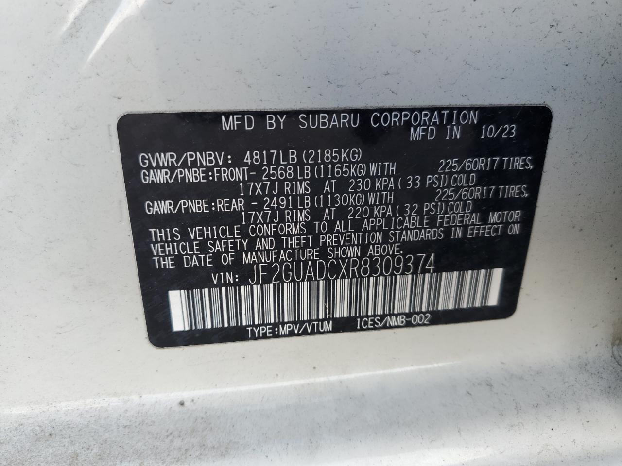 SUBARU CROSSTREK PREMIUM