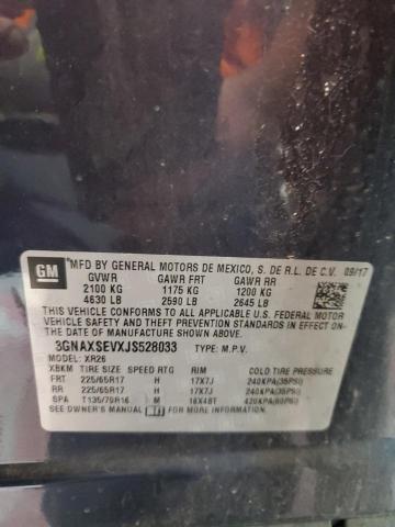 2018 CHEVROLET EQUINOX LT - 3GNAXSEVXJS528033