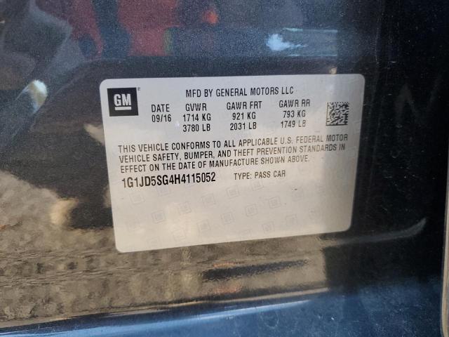 2017 CHEVROLET SONIC LT #3301983428