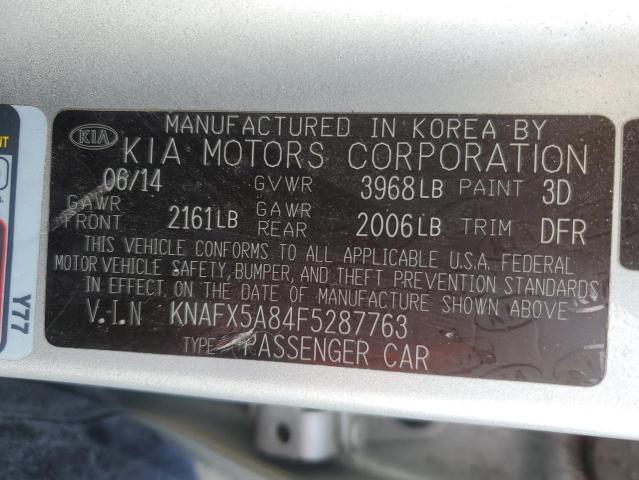 2015 KIA FORTE EX KNAFX5A84F5287763