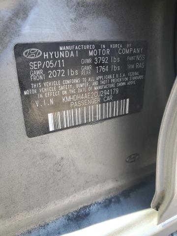 2012 HYUNDAI ELANTRA GL #3284697343