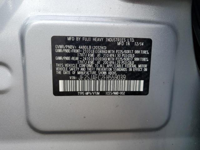 2015 SUBARU FORESTER 2.5I PREMIUM - JF2SJAFC2FH559039