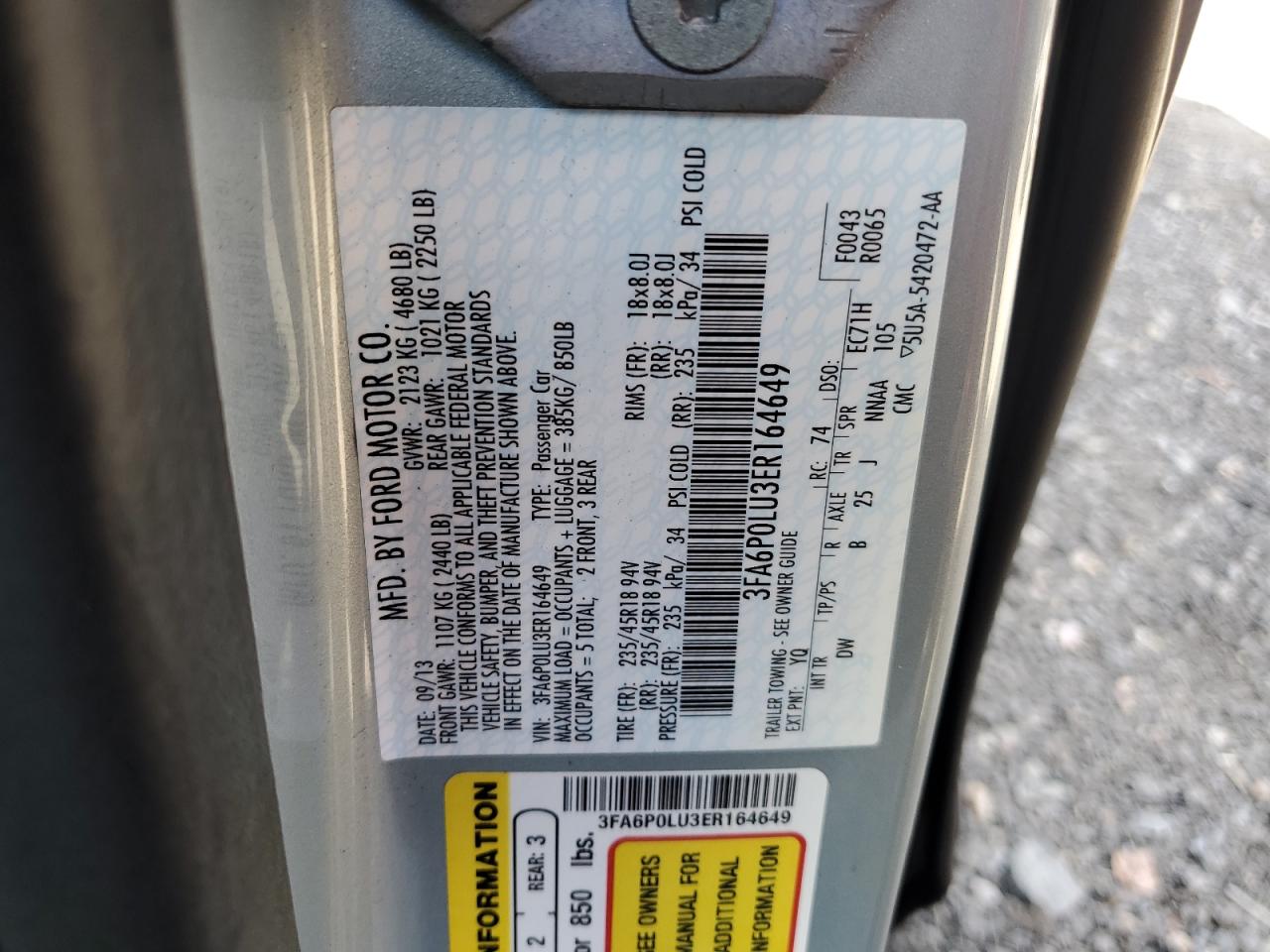 FORD FUSION SE HYBRID