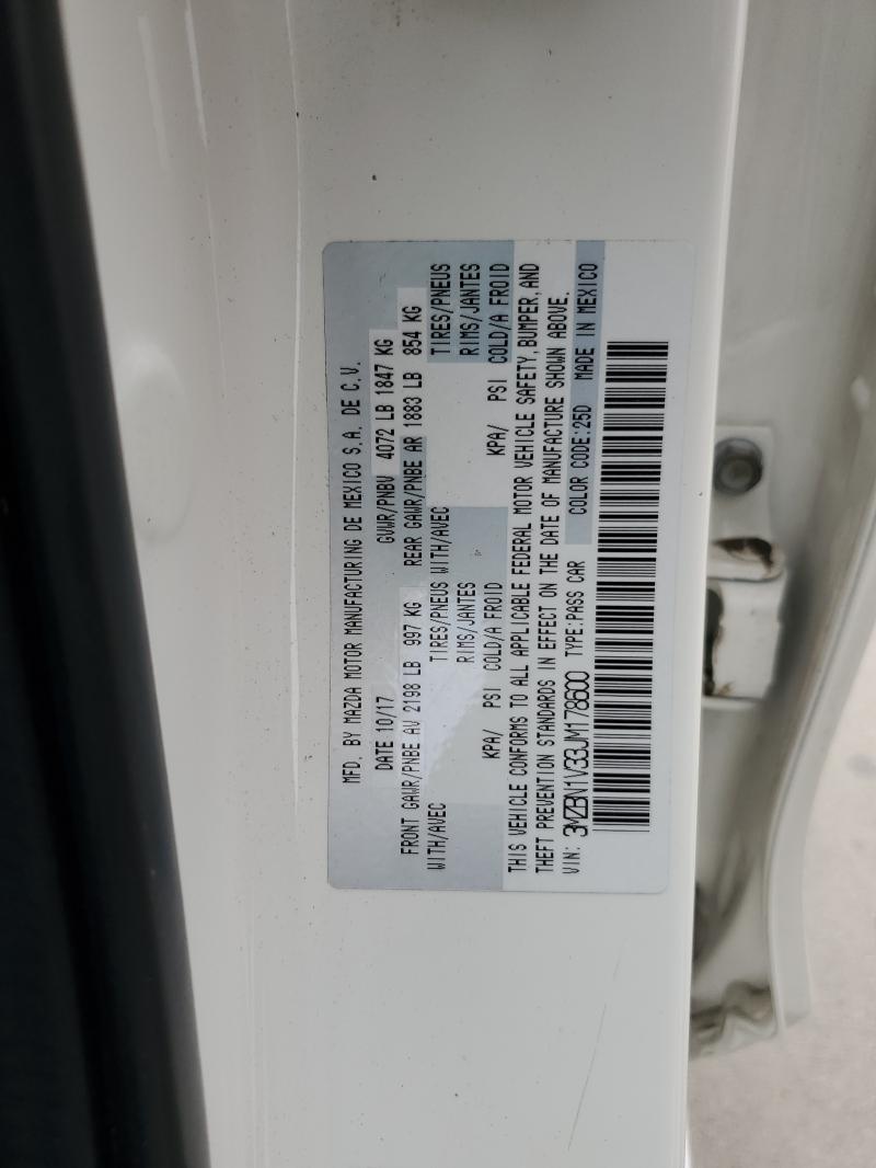 2018 MAZDA 3 TOURING - 3MZBN1V33JM178600