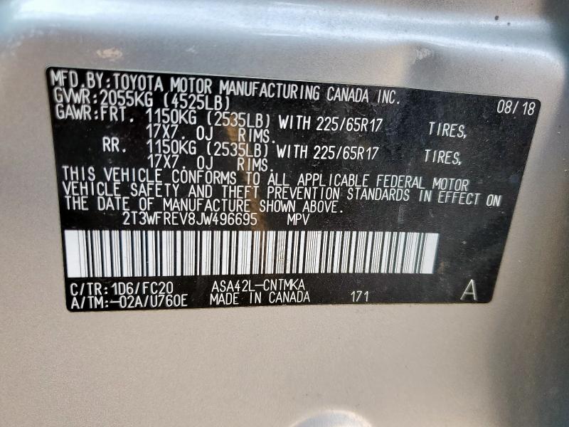 2018 TOYOTA RAV4 ADVENTURE - 2T3WFREV8JW496695