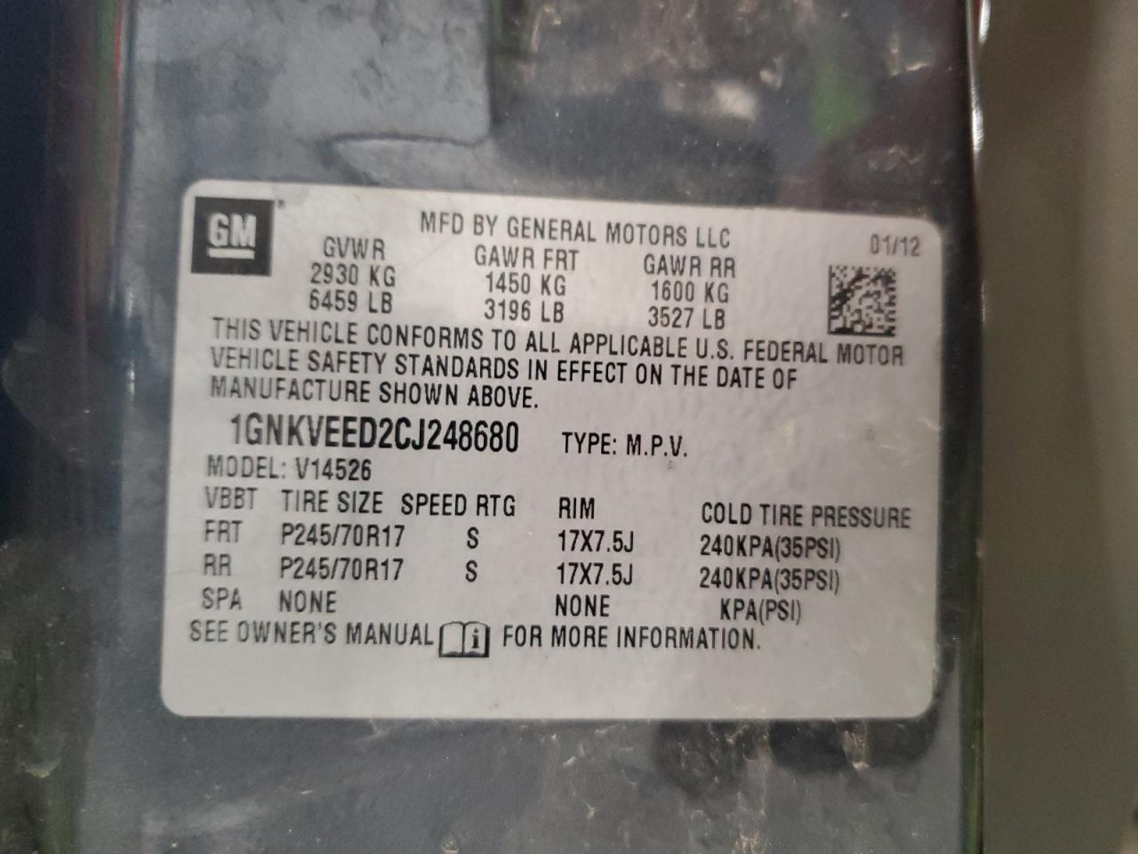 CHEVROLET TRAVERSE LS