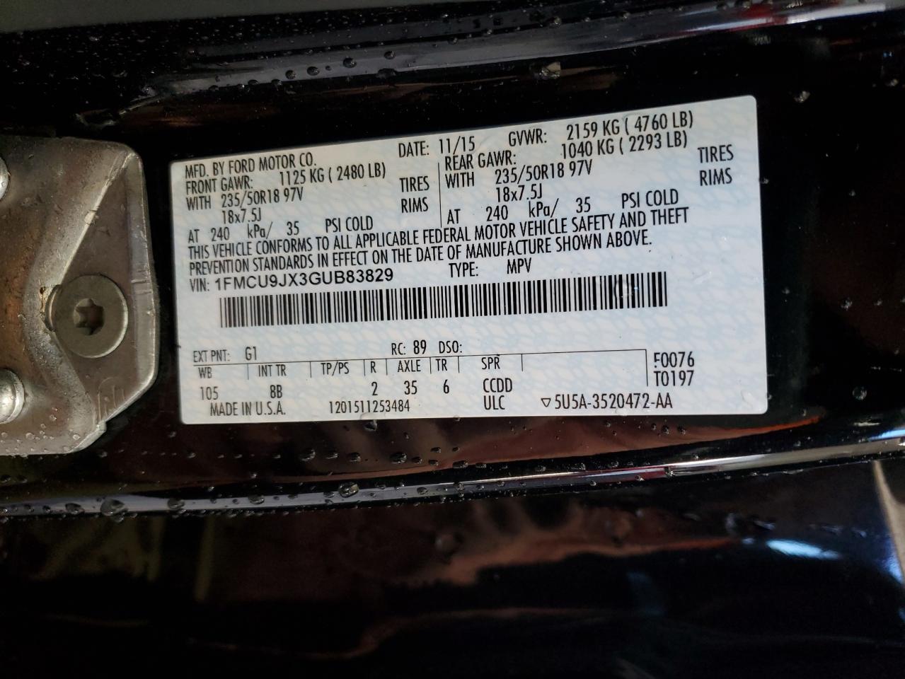 FORD ESCAPE TITANIUM