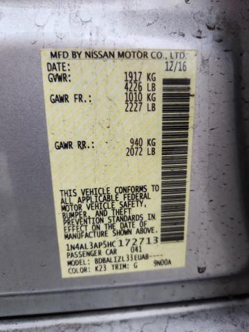 2017 NISSAN ALTIMA 2.5 - 1N4AL3AP5HC172713