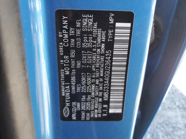 2016 HYUNDAI TUCSON KM8J33A40GU236435