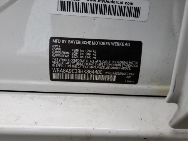 2017 BMW 320 I - WBA8A9C38HK864480