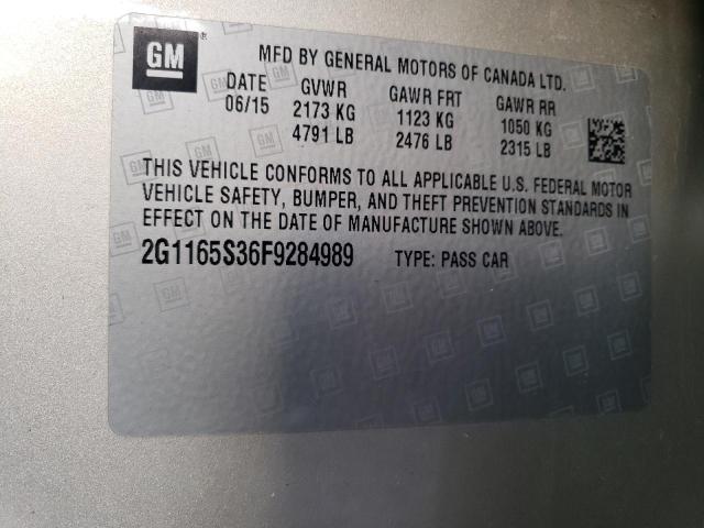 2015 CHEVROLET IMPALA LTZ - 2G1165S36F9284989