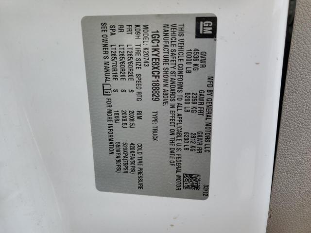 2012 CHEVROLET SILVERADO K2500 HEAVY DUTY LTZ - 1GC1KYE8XCF188829