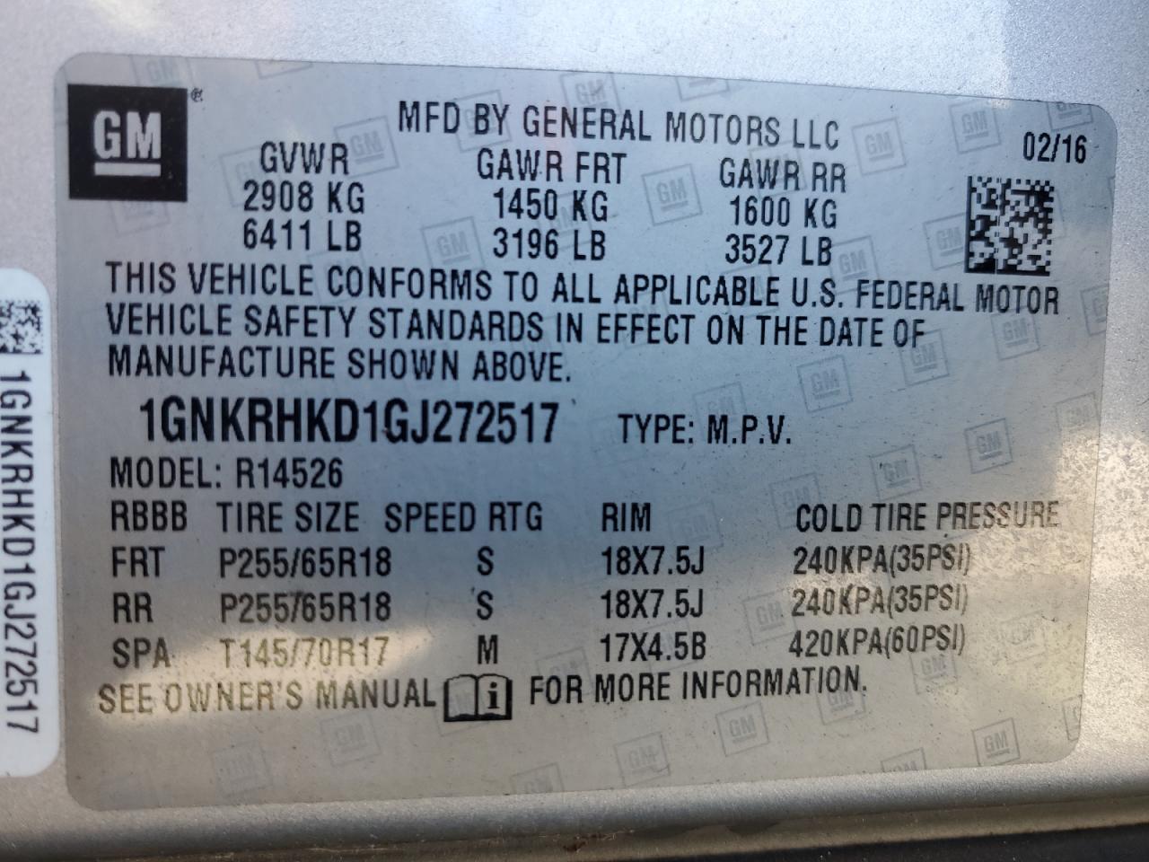 CHEVROLET TRAVERSE LT