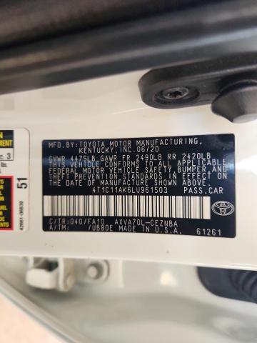 2020 TOYOTA CAMRY LE - 4T1C11AK6LU961503