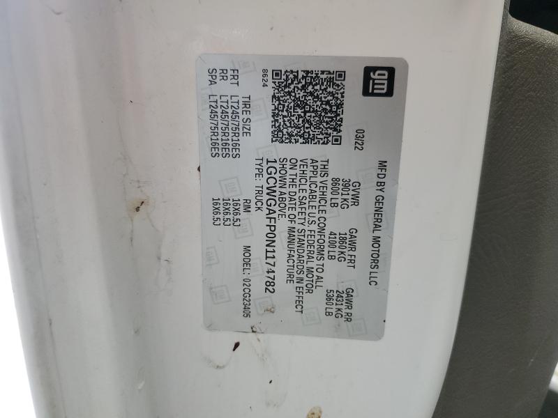 2022 CHEVROLET EXPRESS G2 #3278858092