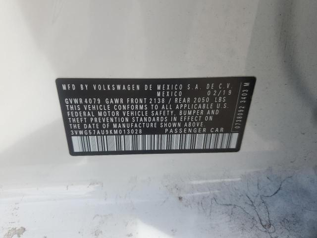 2019 VOLKSWAGEN GOLF S - 3VWG57AU9KM013028