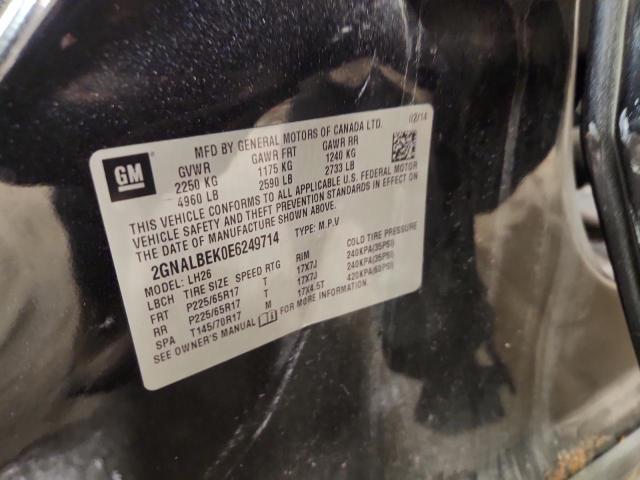 2014 CHEVROLET EQUINOX LT - 2GNALBEK0E6249714