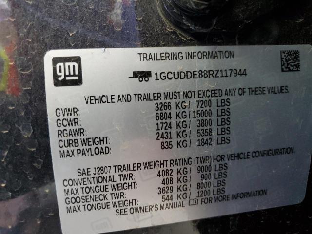 2024 CHEVROLET SILVERADO 1GCUDDE88RZ117944