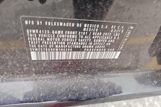 2019 VOLKSWAGEN JETTA S 3VWC57BU9KM164299