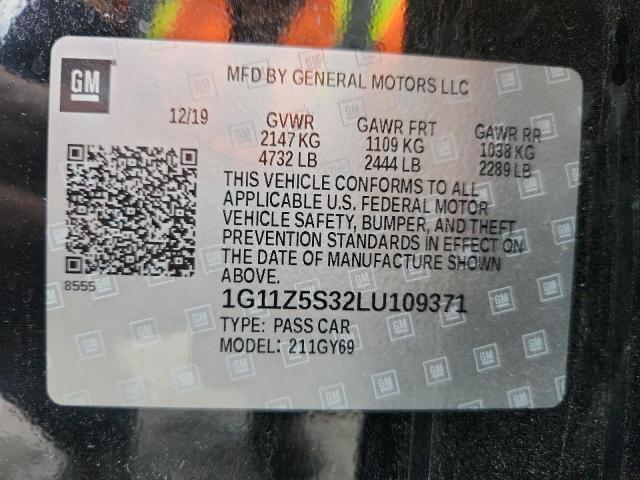 2020 CHEVROLET IMPALA LT - 1G11Z5S32LU109371