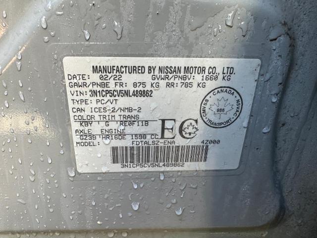 2022 NISSAN KICKS SV - 3N1CP5CV5NL489862