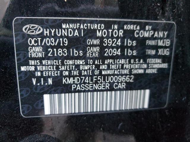 2020 HYUNDAI ELANTRA SE KMHD74LF5LU009662