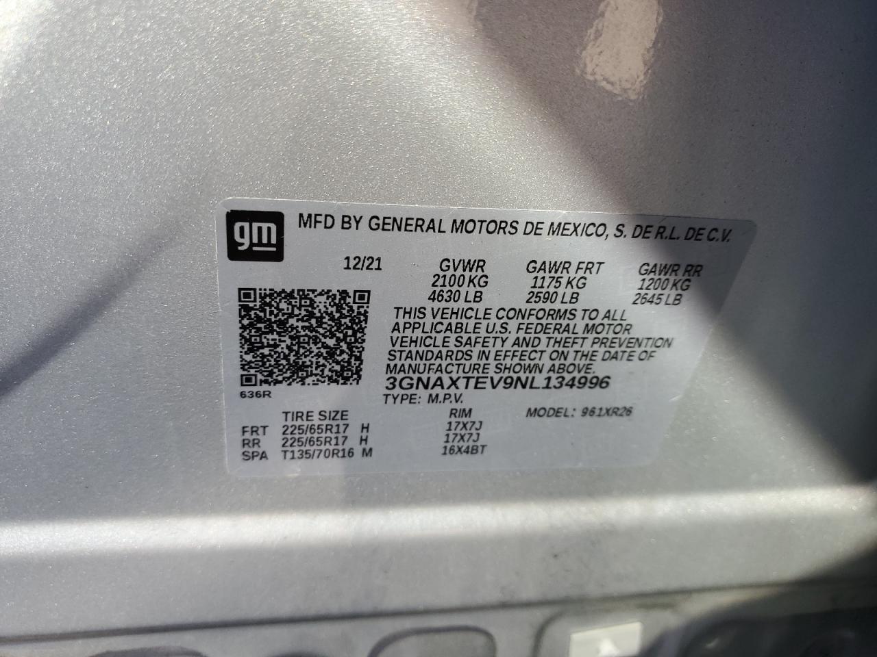 CHEVROLET EQUINOX LT