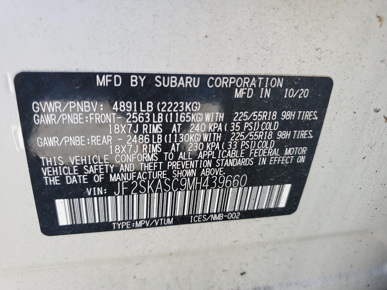 SUBARU FORESTER LIMITED