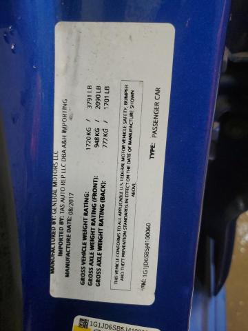 2018 CHEVROLET SONIC LT #3279588261