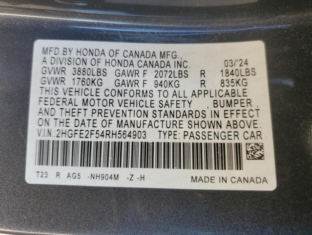 2024 HONDA CIVIC SPOR #3297003836