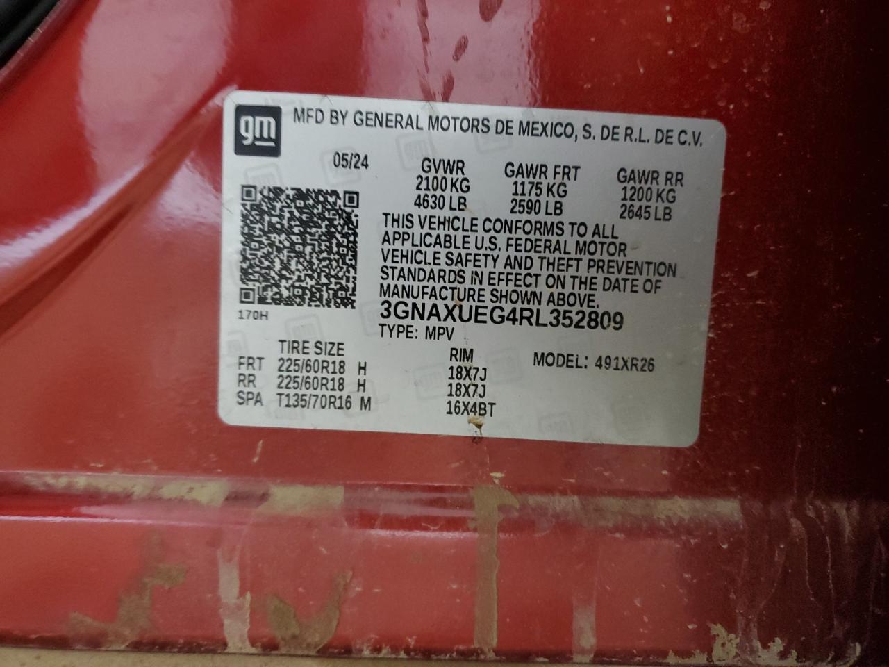 CHEVROLET EQUINOX LT