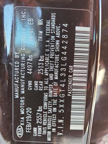 2020 KIA OPTIMA LX 5XXGT4L33LG442874