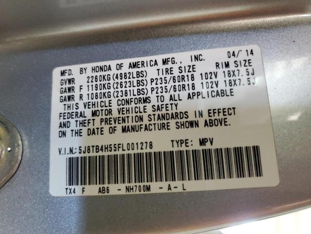 2015 ACURA RDX TECHNO - 5J8TB4H55FL001278