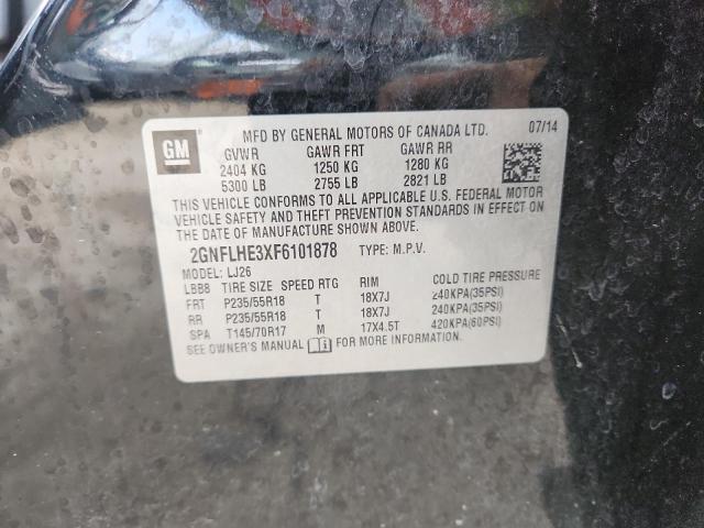 2015 CHEVROLET EQUINOX LT 2GNFLHE3XF6101878