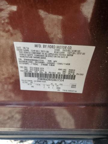 2016 FORD FLEX LIMIT - 2FMHK6D8XGBA17554