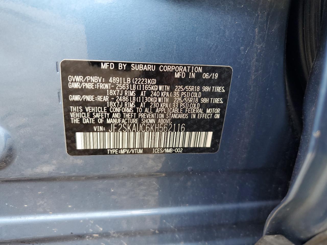 SUBARU FORESTER LIMITED