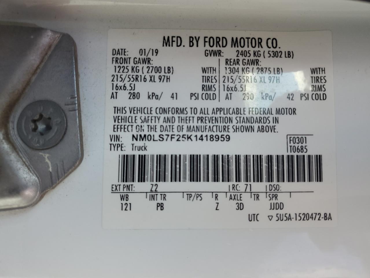 FORD TRANSIT CONNECT XLT