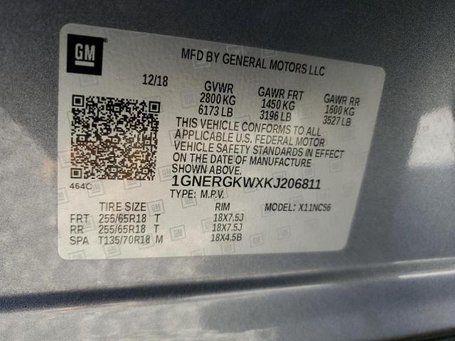 2019 CHEVROLET TRAVERSE L - 1GNERGKWXKJ206811