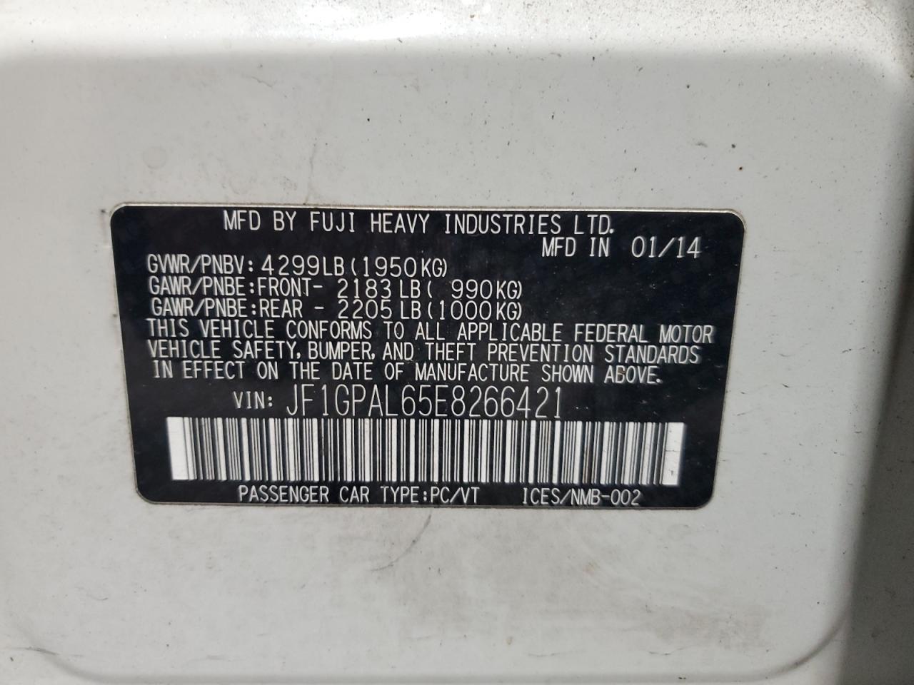 SUBARU IMPREZA SPORT PREMIUM