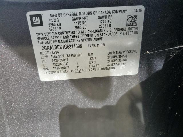 2016 CHEVROLET EQUINOX LS - 2GNALBEK1G6311396